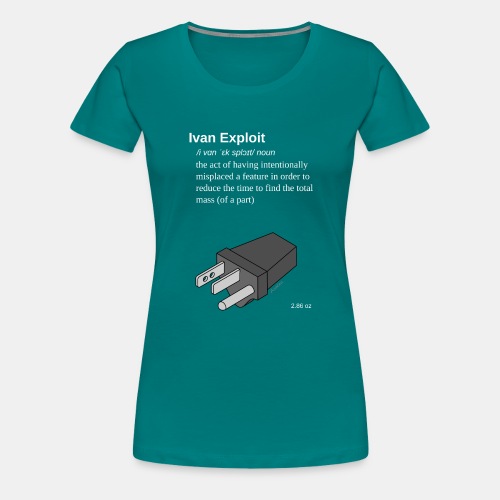 Ivan Exploit - 3D CAD Speedmodeling - US version - Women's Premium T-Shirt