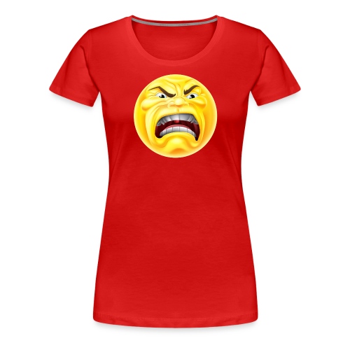 Very Angry Emoticon - Women's Premium T-Shirt