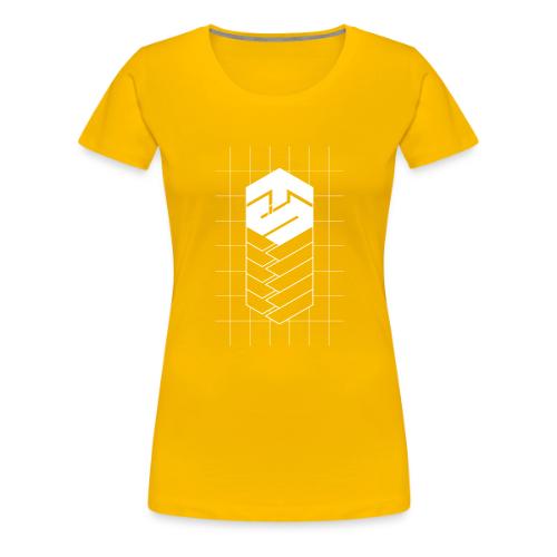 Tech Steve White V-Groved Collection - Women's Premium T-Shirt