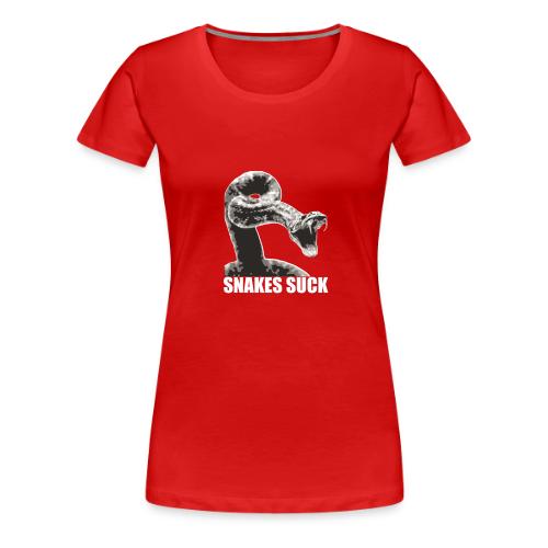 Snakes Suck - Women's Premium T-Shirt