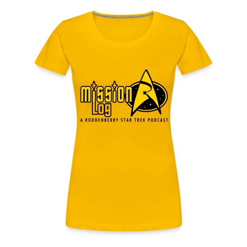 Logo Wide 2 Color Black Text - Women's Premium T-Shirt