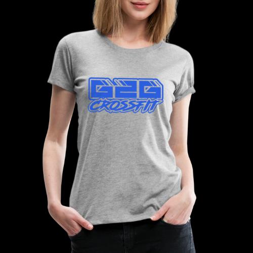 G2G CrossFit Blue Half Logo - Women's Premium T-Shirt