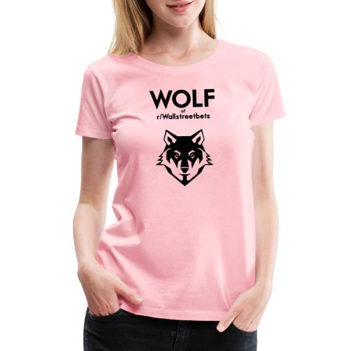 Wolf of Wallstreetbets - Women's Premium T-Shirt
