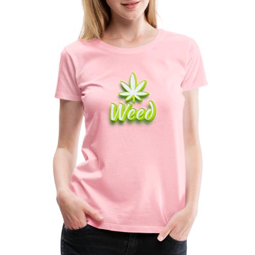 Cannabis Weed Leaf - Marijuana - Customizable - Women's Premium T-Shirt