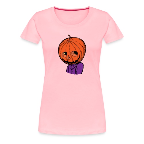 Pumpkin Head Halloween - Women's Premium T-Shirt