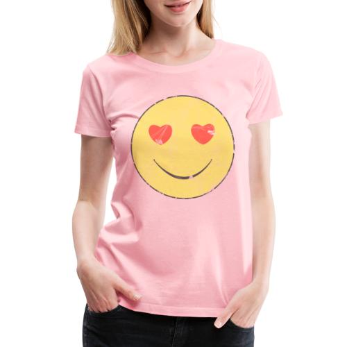 smiley face in love - Women's Premium T-Shirt