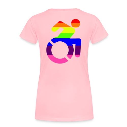 Wheelchair LGBT symbol - Women's Premium T-Shirt