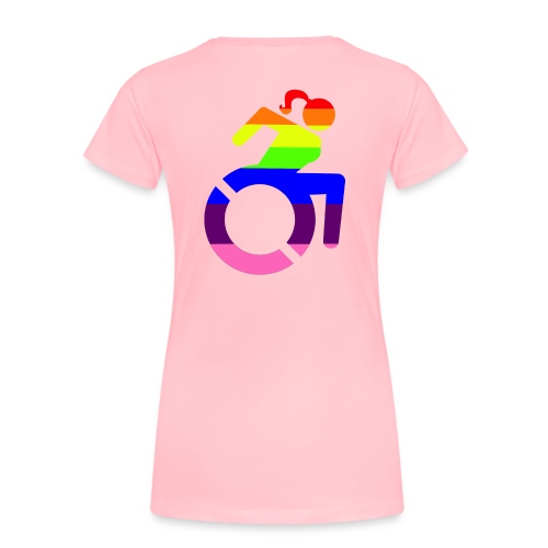 Wheelchair girl LGBT symbol - Women's Premium T-Shirt