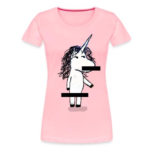 Kaede the Unicorn Censored - Women's Premium T-Shirt