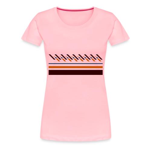 Cute, colorful striped designs for the seasons - Women's Premium T-Shirt