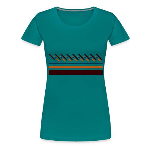 Cute, colorful striped designs for the seasons - Women's Premium T-Shirt