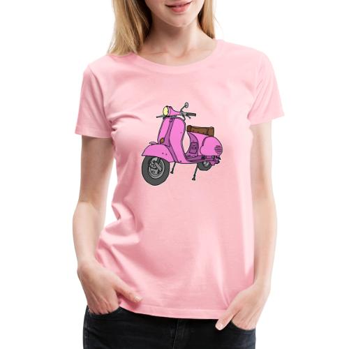 Pink motor scooter - Women's Premium T-Shirt