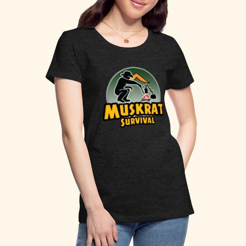 Muskrat round logo - Women's Premium T-Shirt