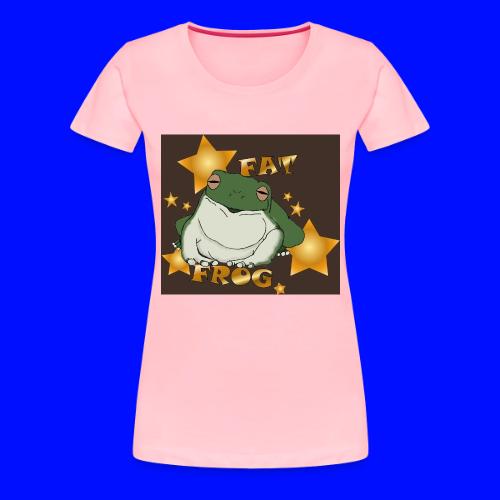Fat Frog on Brown - Women's Premium T-Shirt