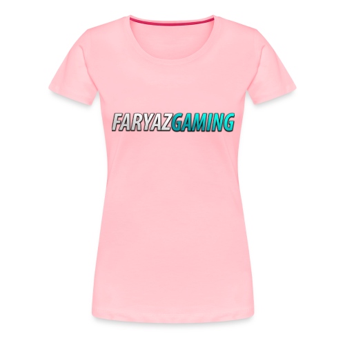 FaryazGaming Text Blue - Women's Premium T-Shirt
