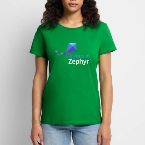 Zephyr 10th Anniversary Stacked Color Reverse - Women's Premium T-Shirt