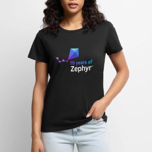 Zephyr 10th Anniversary Stacked Color Reverse - Women's Premium T-Shirt