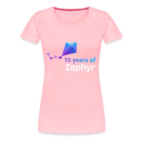 Zephyr 10th Anniversary Stacked Color Reverse - Women's Premium T-Shirt