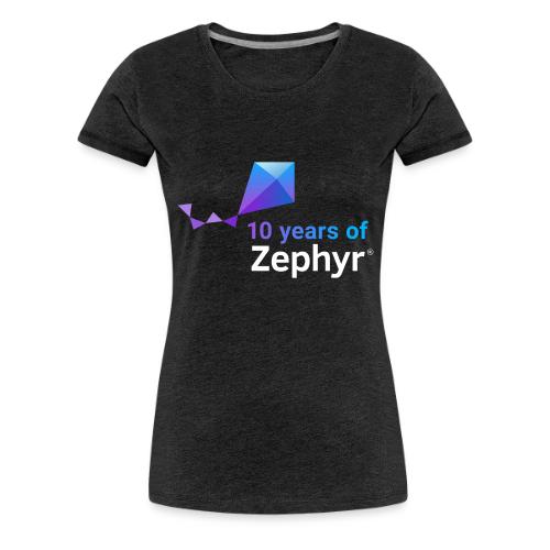Zephyr 10th Anniversary Stacked Color Reverse - Women's Premium T-Shirt