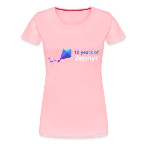 Zephyr 10th Anniversary Horizontal Color Reversed - Women's Premium T-Shirt