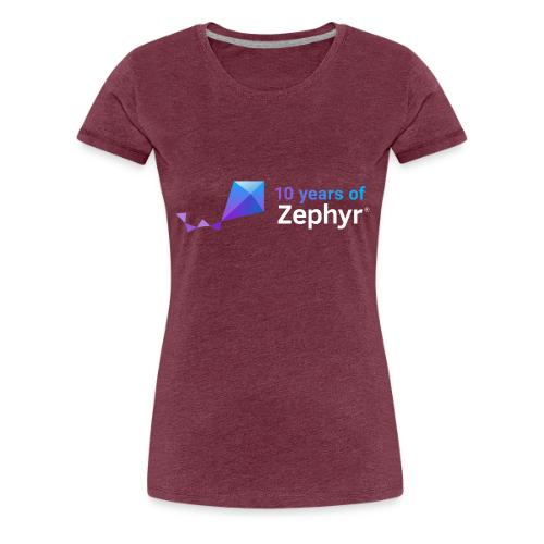 Zephyr 10th Anniversary Horizontal Color Reversed - Women's Premium T-Shirt