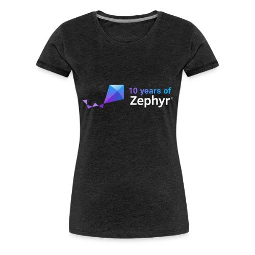 Zephyr 10th Anniversary Horizontal Color Reversed - Women's Premium T-Shirt