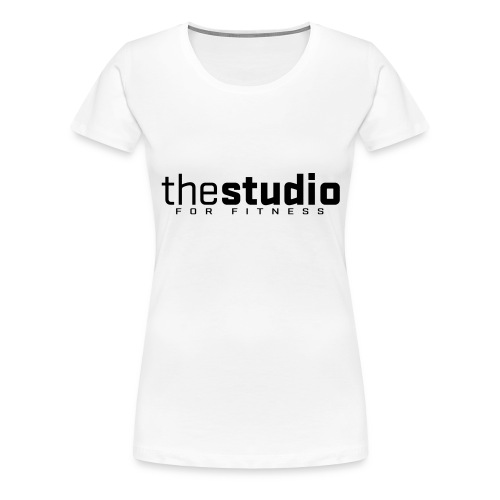 studio words black front - Women's Premium T-Shirt