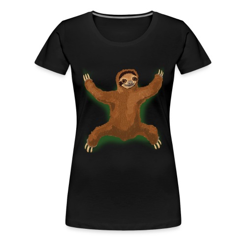 Sloth Love Hug - Green - Women's Premium T-Shirt