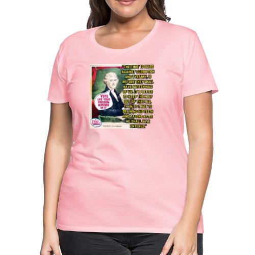 Thomas Jefferson Design - Women's Premium T-Shirt