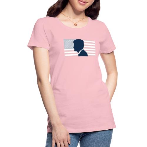 JFK With Flag - Women's Premium T-Shirt
