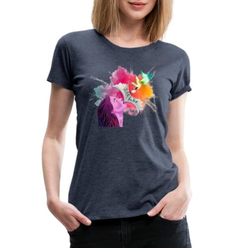 Cover Art, Color Burst Cut Out - Women's Premium T-Shirt
