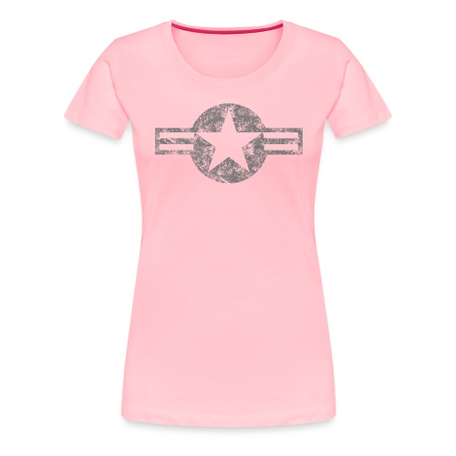 USAF Roundel (Low Vis) - Weathered - Women's Premium T-Shirt
