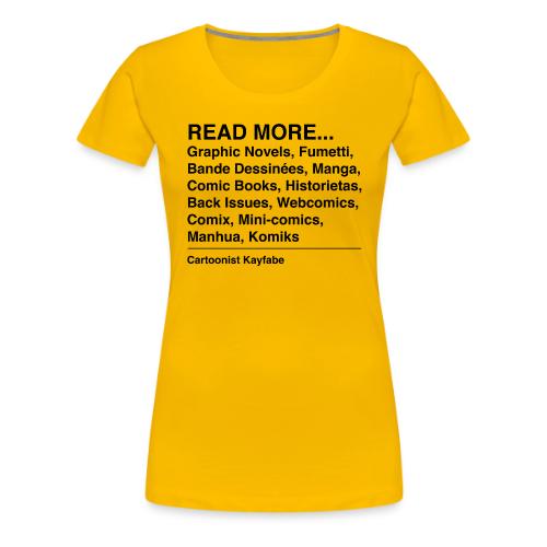 Read More (black letters) - Women's Premium T-Shirt
