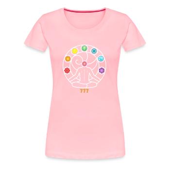 Chakra - Women's Premium T-Shirt - pink - Front - Alina (174cm)