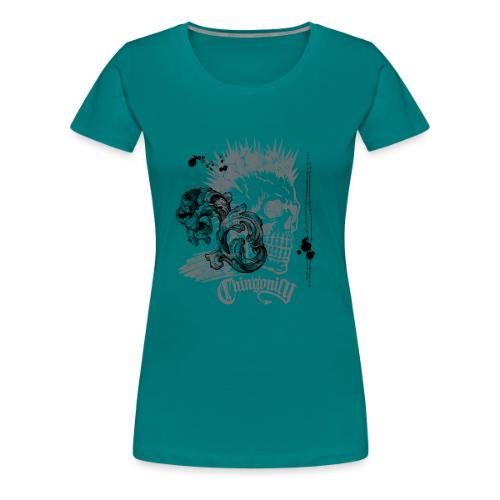 PUNK SKULL - Women's Premium T-Shirt
