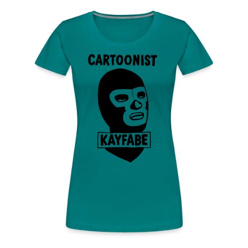 Cartoonist Kayfabe Wrestling Mask - Women's Premium T-Shirt