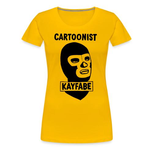 Cartoonist Kayfabe Wrestling Mask - Women's Premium T-Shirt