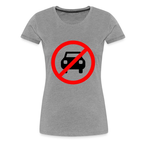 anti-car logo - Women's Premium T-Shirt