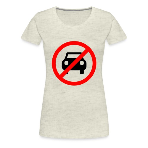 anti-car logo - Women's Premium T-Shirt