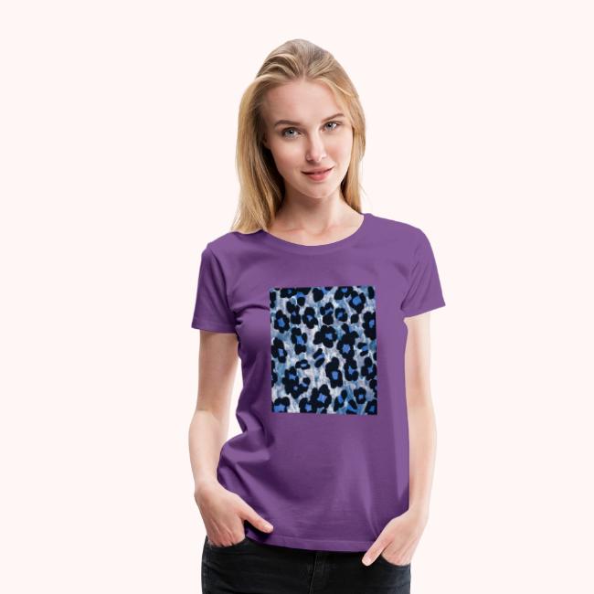 blue ank black leopard pattern