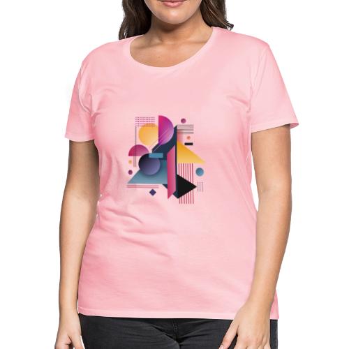Color Pulse Geometry - Women's Premium T-Shirt
