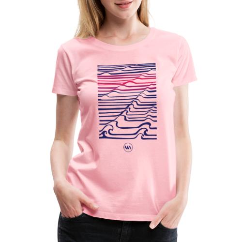 sunset lines - Women's Premium T-Shirt