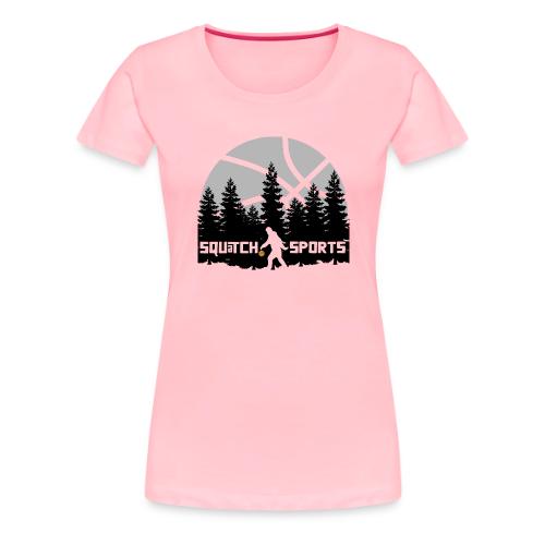 Squatch Basketball Moon - Women's Premium T-Shirt