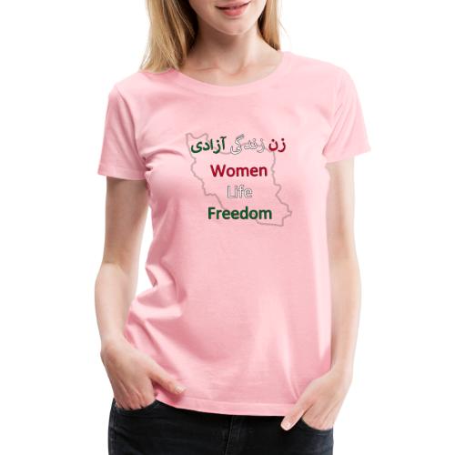 Zan Zendegi Azadi 2 - Women's Premium T-Shirt