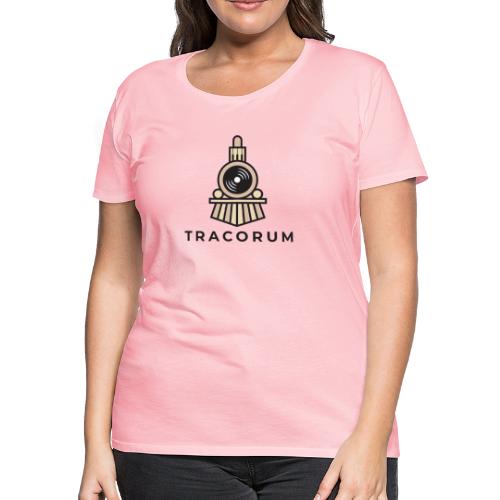 Cartoon Cosmic Train with LP Light - Women's Premium T-Shirt