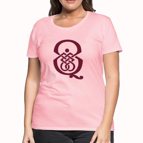 qcpb maroon logo - Women's Premium T-Shirt