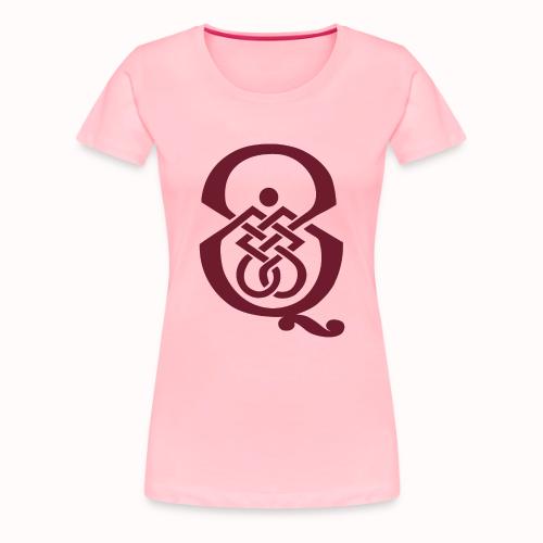 qcpb maroon logo - Women's Premium T-Shirt