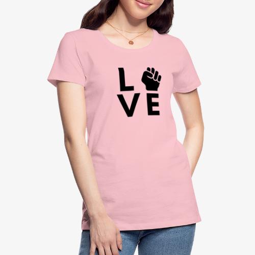 Black Fist Love - Women's Premium T-Shirt
