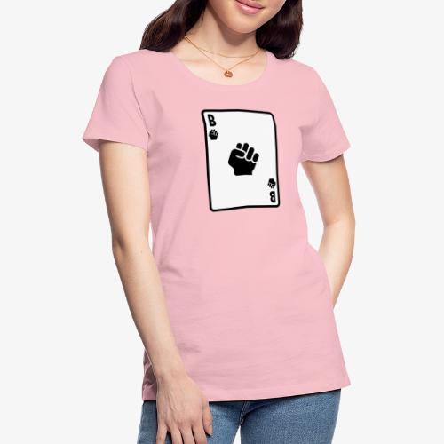 Black Fist Card - Women's Premium T-Shirt