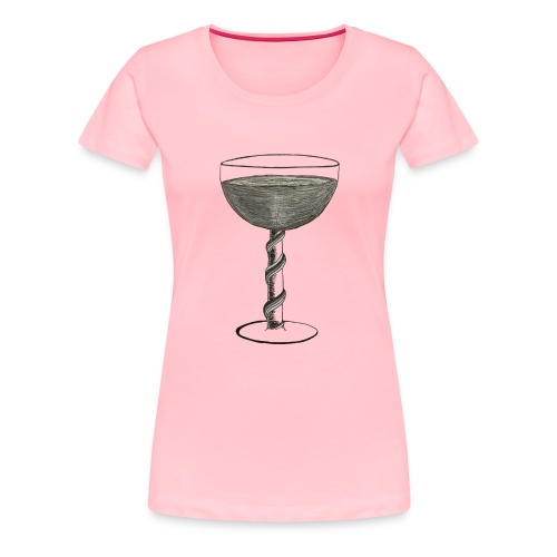 Wine glass - Women's Premium T-Shirt